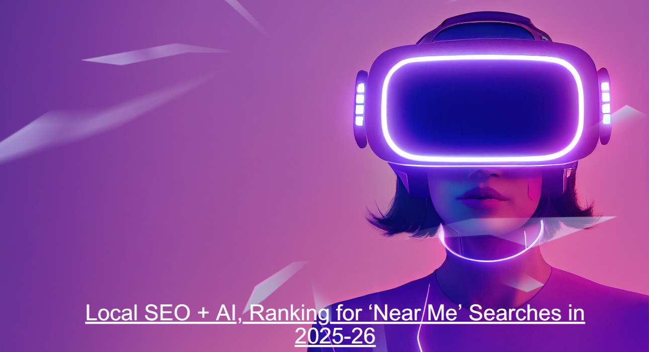 Local SEO + AI, Ranking for ‘Near Me’ Searches in 2025-26